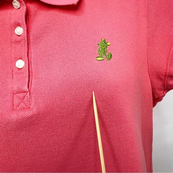 Women “Mickey Mouse Polo Shirt” by Walt Disney World Pink Sz Med *Flaws, Read* - Picture 12 of 12
